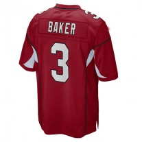A.Cardinals #3 Budda Baker Cardinal Game Jersey Stitched American Football Jerseys