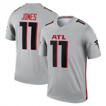 A.Falcons #11 Julio Jones Silver Inverted Legend Player Jersey Stitched American Football Jerseys
