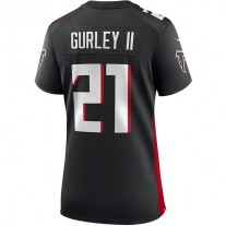 A.Falcons #21 Todd Gurley II Black Player Game Jersey Stitched American Football Jerseys