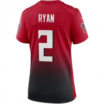 A.Falcons #2 Matt Ryan Red 2nd Alternate Game Jersey Stitched American Football Jerseys