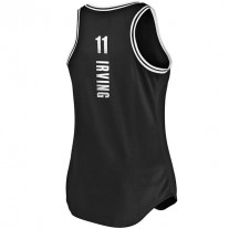 B.Nets #11 Kyrie Irving Fanatics Branded Fast Break Tank Jersey Black Icon Edition Stitched American Basketball Jersey