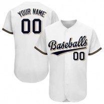 Baseball Jerseys Custom Milwaukee Brewers Stitched Baseball Jersey Personalized Button Down Baseball T Shirt
