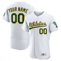 Baseball Jerseys Custom Oakland Athletics White Home Authentic Custom Jersey