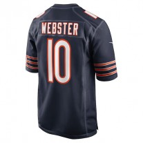 C.Bears #10 Nsimba Webster Navy Game Player Jersey Stitched American Football Jerseys