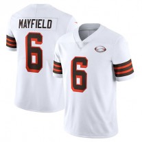 C.Browns #6 Baker Mayfield White 1946 Collection Alternate Vapor Limited Jersey Stitched American Football Jerseys