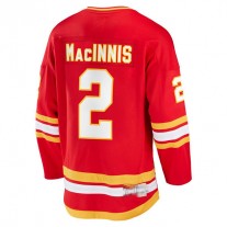 C.Flames #2 Al Macinnis Fanatics Branded Breakaway Retired Player Jersey Red Stitched American Hockey Jerseys
