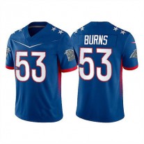 C.Panthers #53 Brian Burns 2022 Royal Pro Bowl Stitched Jersey American Football Jerseys