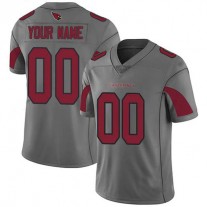 Custom A.Cardinals Jersey Silver Limited Silver Inverted Legend Stitched Football Jerseys
