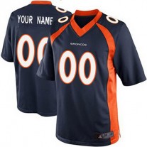 Custom D.Broncos 2013 Blue Limited Jersey Stitched Jersey American Football Jerseys