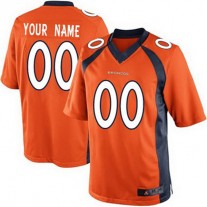 Custom D.Broncos 2013 Orange Limited Jersey Stitched Jersey American Football Jerseys