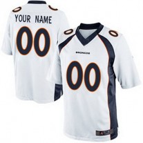 Custom D.Broncos 2013 White Limited Jersey Stitched Jersey American Football Jerseys
