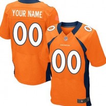 Custom D.Broncos Orange Elite Jersey Stitched Jersey American Football Jerseys