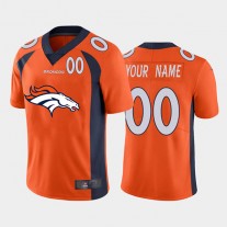 Custom D.Broncos Orange Team Big Logo Number Vapor Untouchable Limited Jersey Stitched Jersey American Football Jerseys