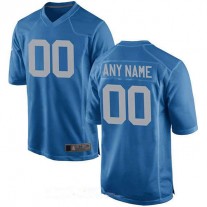Custom D.Lions Royal Alternate Game Jersey Stitched American Football Jerseys