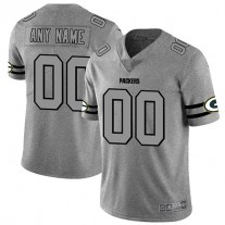 Custom GB.Packers 2019 Gray Gridiron Gray Vapor Untouchable Limited Jersey Stitched American Football Jerseys