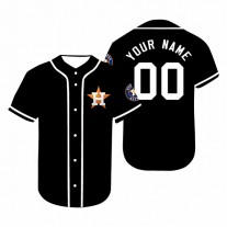 Custom Houston Astros Jerseys Baseball Black Personalized Jersey Stitched Letter And Numbers For Men Women Youth Birthday Gift