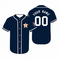Custom Houston Astros Jerseys Baseball Navy Personalized Jersey Stitched Letter And Numbers For Men Women Youth Birthday Gift