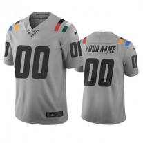 Custom IN.Colts Gray Vapor Limited City Edition Jersey Stitched American Football Jerseys