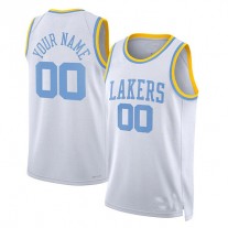 Custom LA.Lakers Unisex 2022-23 Custom Swingman Jersey Classic Edition White Stitched Basketball Jersey