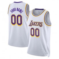 Custom LA.Lakers Unisex 2022-23 Swingman Jersey White Association Edition Stitched Basketball Jersey