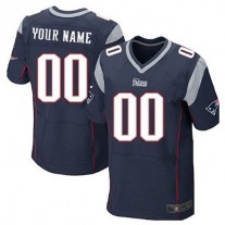 Custom NE.Patriots Blue Elite Jersey Stitched American Football Jerseys
