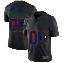 Custom NE.Patriots Team Logo Dual Overlap Limited Jersey Black Stitched American Football Jerseys
