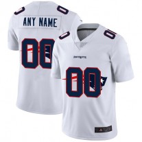 Custom NE.Patriots White Team Big Logo Vapor Untouchable Limited Jersey Stitched American Football Jerseys