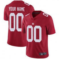 Custom NY.Giants Alternate Red Vapor Untouchable Limited Jersey Stitched Jersey Stitched American Football Jerseys