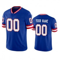Custom NY.Giants Customized Royal Vapor Untouchable Classic Retired Player Stitched American Football Jerseys