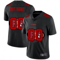 Custom SF.49ers Team Logo Dual Overlap Limited Jersey Black Stitched American Football Jerseys