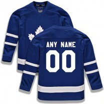 Custom T.Maple Leafs Fanatics Branded Home Replica Blue Stitched American Hockey Jerseys