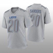 D.Lions #20 Barry Sanders Gray Game Atmosphere Retired Player Jersey American Football Jerseys