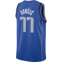 D.Mavericks #77 Luka Doncic 2021-22 Diamond Swingman Jersey Blue Icon Edition Stitched American Basketball Jersey