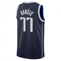 D.Mavericks #77 Luka Doncic Jordan Brand 2022-23 Statement Edition Navy Stitched American Basketball Jersey