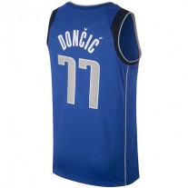 D.Mavericks #77 Luka Doncic Swingman Jersey Royal Stitched American Basketball Jersey