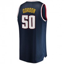 D.Nuggets #50 Aaron Gordon Fanatics Branded 2020-21 Fast Break Replica Jersey Icon Edition Navy Stitched American Basketball Jersey