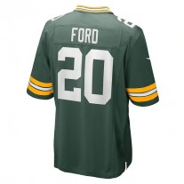 GB.Packers #20 Rudy Ford Green Game Player Jersey Stitched American Football Jerseys