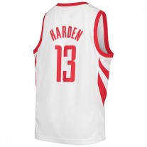 H.Rockets #13 James Harden Swingman Jersey White Association Edition Stitched American Basketball Jersey