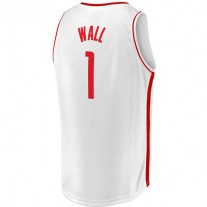 H.Rockets #1 John Wall Fanatics Branded 2020-21 Fast Break Replica Player Jersey Association Edition White Stitched American Basketball Jersey
