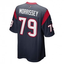 H.Texans #79 Jimmy Morrissey Navy Game Jersey Stitched American Football Jerseys