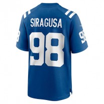 IN.Colts #98 Tony Siragusa Royal Game Retired Player Jersey Stitched American Football Jerseys