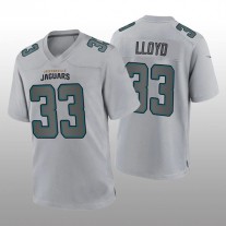 J.Jaguars #33 Devin Lloyd Gray Atmosphere Game Jersey Stitched American Football Jerseys