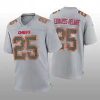 KC.Chiefs #25 Clyde Edwards-Helaire Gray Atmosphere Game Jersey Stitched American Football Jerseys
