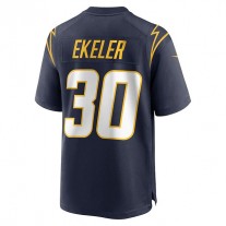 LA.Chargers #30 Austin Ekeler Navy Game Jersey Stitched American Football Jerseys