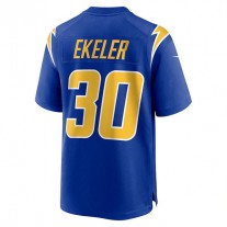 LA.Chargers #30 Austin Ekeler Royal Game Jersey Stitched American Football Jerseys