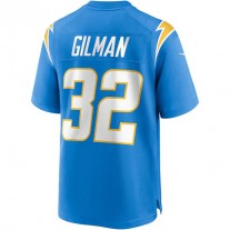 LA.Chargers #32 Alohi Gilman Powder Blue Game Jersey Stitched American Football Jerseys