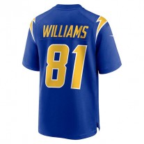 LA.Chargers #81 Mike Williams Royal Game Jersey Stitched American Football Jerseys