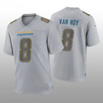 LA.Chargers #8 Kyle Van Noy Gray Atmosphere Game Jersey Stitched American Football Jerseys