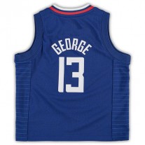 LA.Clippers #13 Paul George Toddler 2020-21 Replica Jersey Icon Edition Royal Stitched American Basketball Jersey