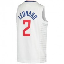 LA.Clippers #2 Kawhi Leonard 2020-21 Swingman Jersey Association Edition White Stitched American Basketball Jersey
